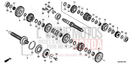 BOITE DE VITESSES CBR1000RRE de 2014